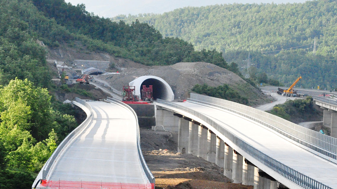 Salerno Reggio highway.